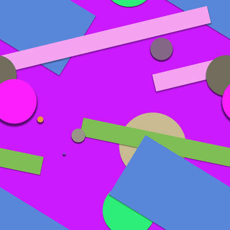 Flat material design - Creative vector trend seamless.のイラスト素材