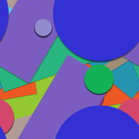 Flat material design - Creative vector trend seamless.のイラスト素材