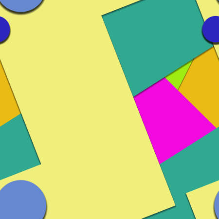 Flat material design - Creative vector trend seamless.のイラスト素材