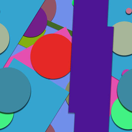Flat material design - Creative vector trend seamless.のイラスト素材