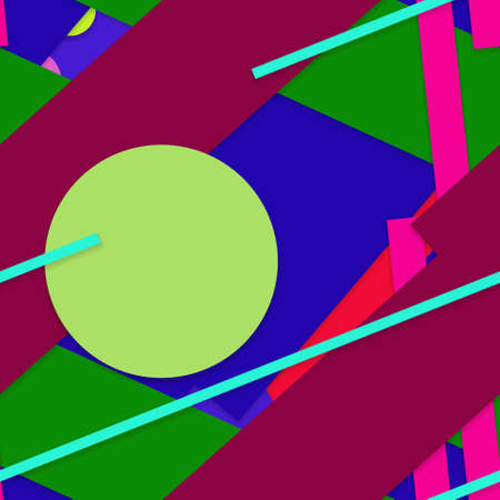 Flat material design - Creative vector trend seamless.のイラスト素材