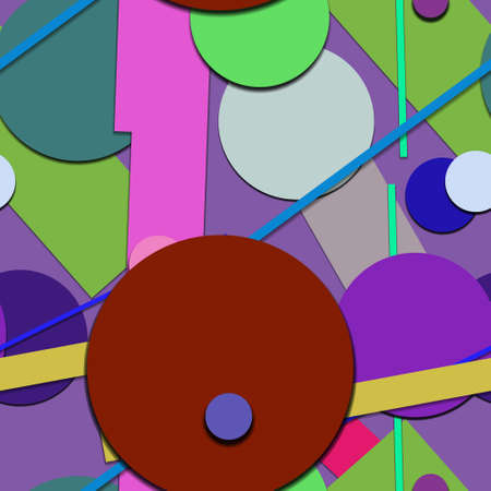 Flat material design - Creative vector trend seamless.のイラスト素材