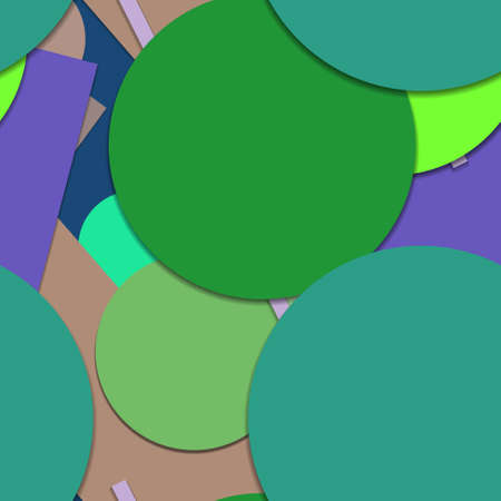 Flat material design - Creative vector trend seamless.のイラスト素材