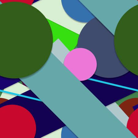 Flat material design - Creative vector trend seamless.のイラスト素材