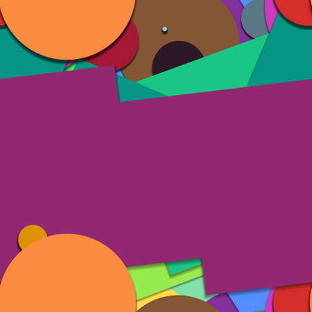 Flat material design - Creative vector trend seamless.のイラスト素材