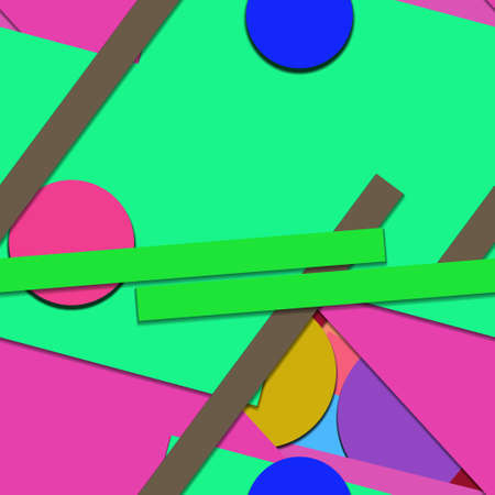 Flat material design - Creative vector trend seamless.のイラスト素材
