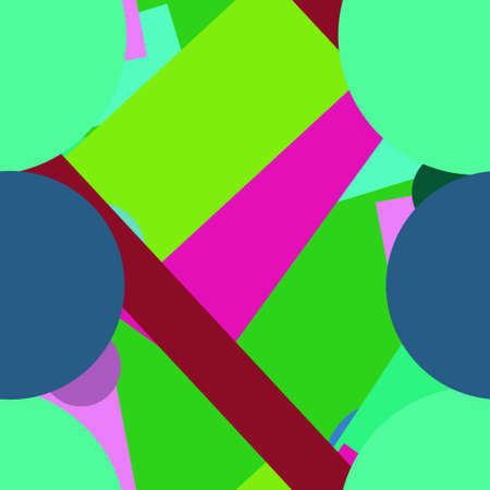 Flat material design - Creative vector trend seamless.のイラスト素材