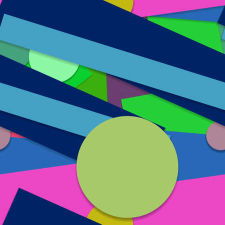 Flat material design - Creative vector trend seamless.のイラスト素材