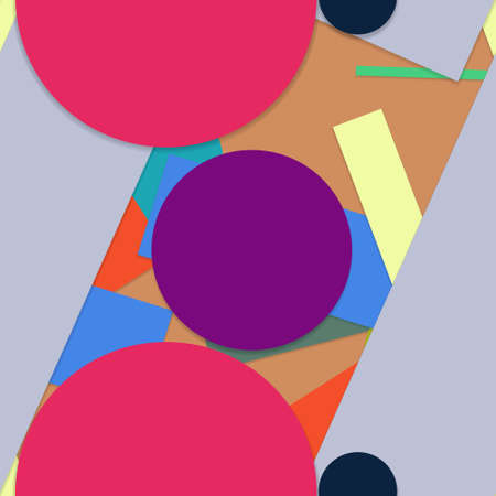 Flat material design - Creative vector trend seamless.のイラスト素材