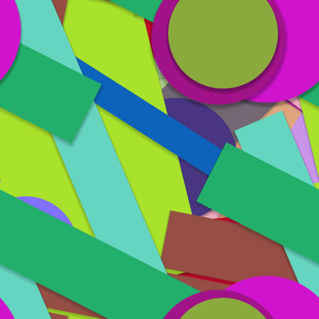 Flat material design - Creative vector trend seamless.のイラスト素材