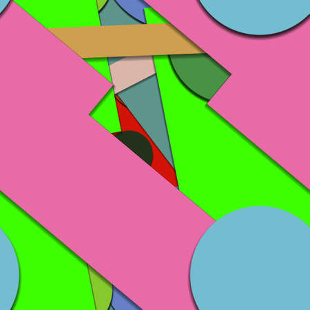 Flat material design - Creative vector trend seamless.のイラスト素材
