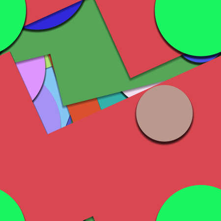 Flat material design - Creative vector trend seamless.のイラスト素材
