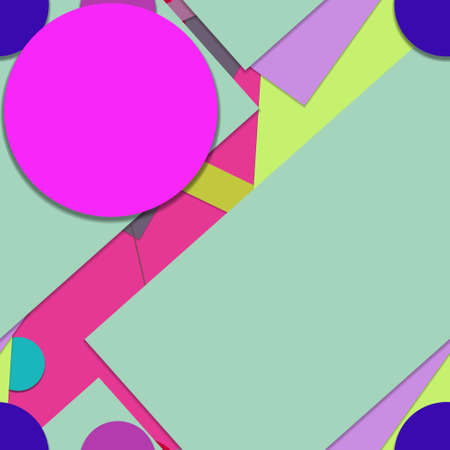 Flat material design - Creative vector trend seamless.のイラスト素材
