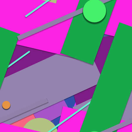 Flat material design - Creative vector trend seamless.のイラスト素材