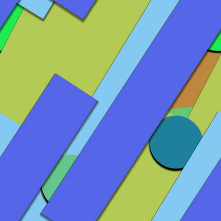 Flat material design - Creative vector trend seamless.のイラスト素材