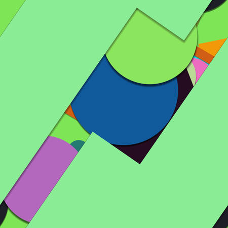 Flat material design - Creative vector trend seamless.のイラスト素材