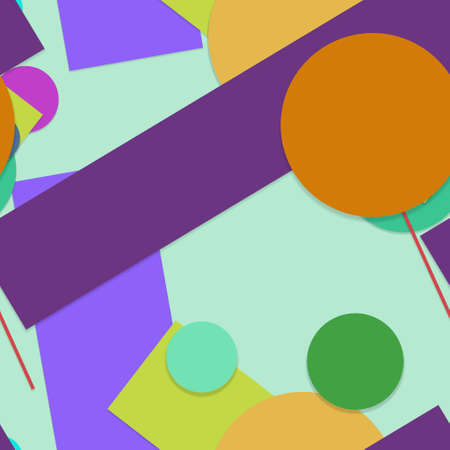 Flat material design - Creative vector trend seamless.のイラスト素材