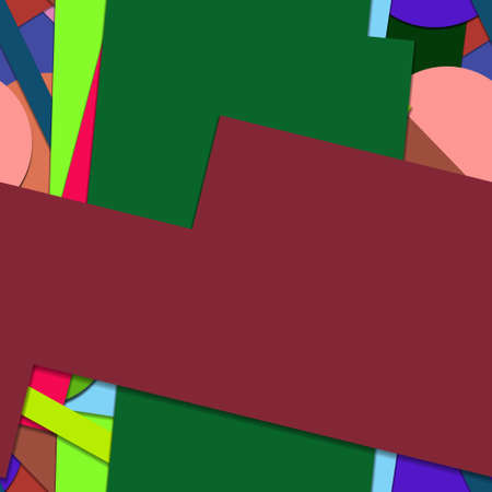 Flat material design - Creative vector trend seamless.のイラスト素材