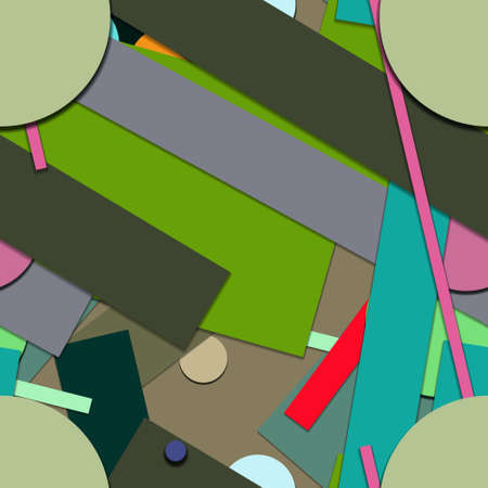 Flat material design - Creative vector trend seamless.のイラスト素材