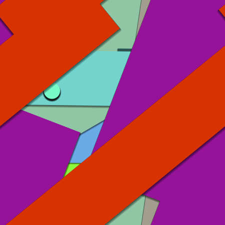 Flat material design - Creative vector trend seamless.のイラスト素材