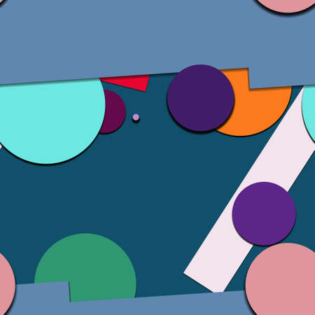 Flat material design - Creative vector trend seamless.のイラスト素材