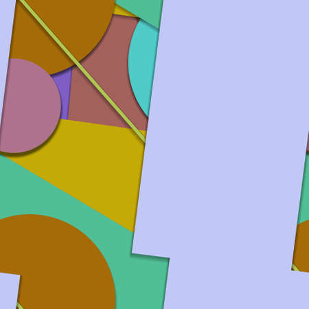 Flat material design - Creative vector trend seamless.のイラスト素材