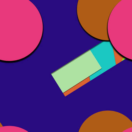 Flat material design - Creative vector trend seamless.のイラスト素材