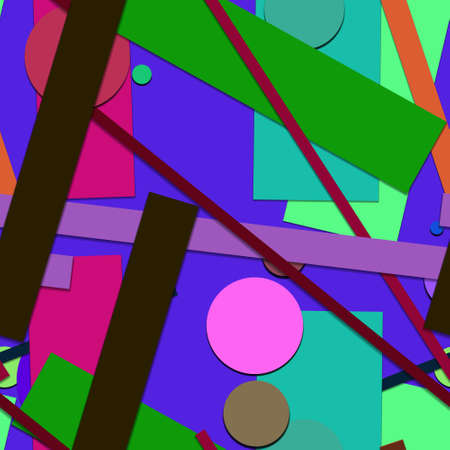 Flat material design - Creative vector trend seamless.のイラスト素材