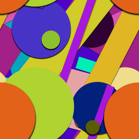 Flat material design - Creative vector trend seamless.のイラスト素材