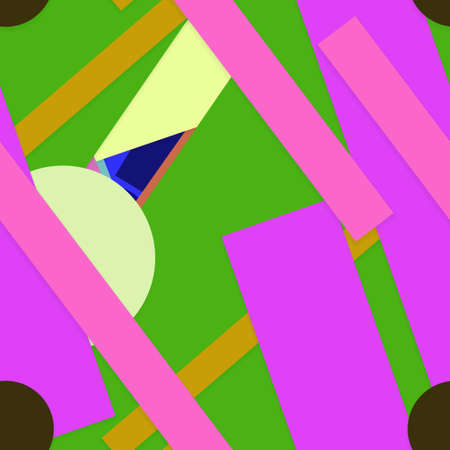 Flat material design - Creative vector trend seamless.のイラスト素材