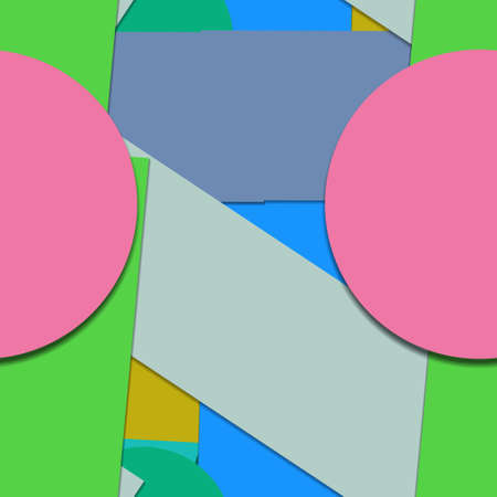 Flat material design - Creative vector trend seamless.のイラスト素材