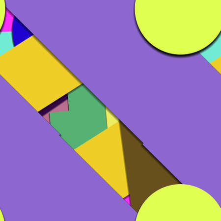 Flat material design - Creative vector trend seamless.のイラスト素材