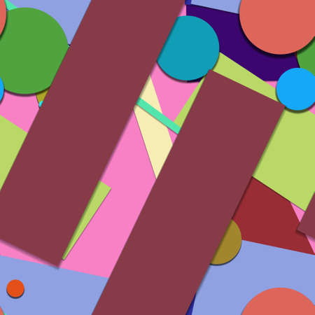 Flat material design - Creative vector trend seamless.のイラスト素材