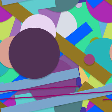 Flat material design - Creative vector trend seamless.のイラスト素材