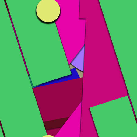 Flat material design - Creative vector trend seamless.のイラスト素材
