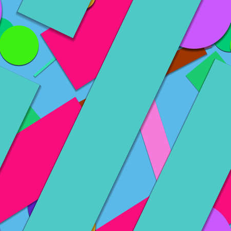 Flat material design - Creative vector trend seamless.のイラスト素材