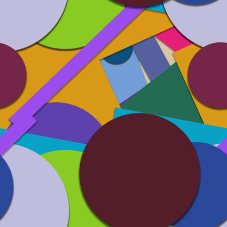 Flat material design - Creative vector trend seamless.のイラスト素材