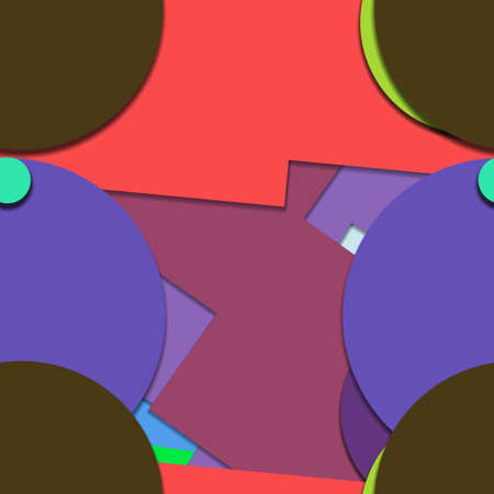 Flat material design - Creative vector trend seamless.のイラスト素材