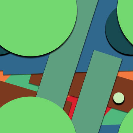 Flat material design - Creative vector trend seamless.のイラスト素材