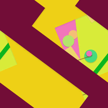 Flat material design - Creative vector trend seamless.のイラスト素材