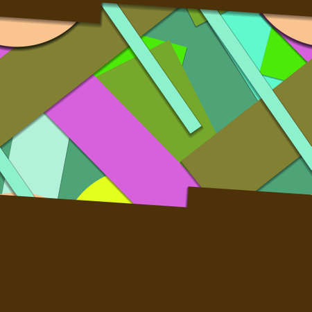 Flat material design - Creative vector trend seamless.のイラスト素材