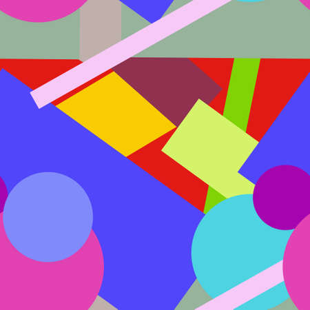 Flat material design - Creative vector trend seamless.のイラスト素材