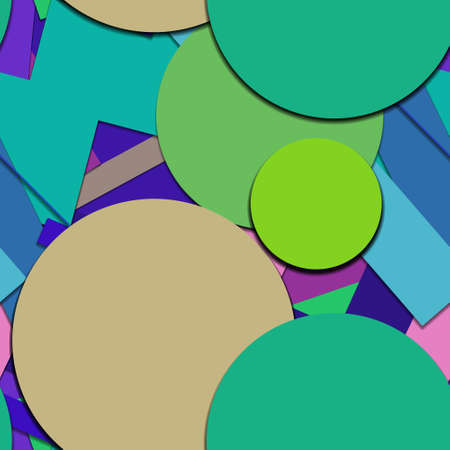 Flat material design - Creative vector trend seamless.のイラスト素材