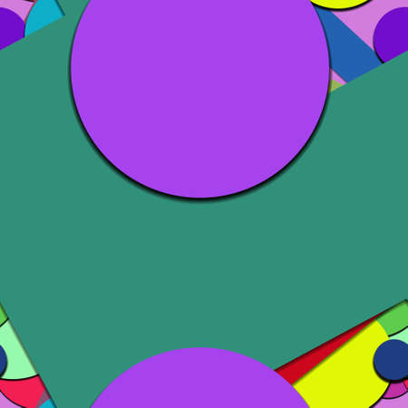 Flat material design - Creative vector trend seamless.のイラスト素材
