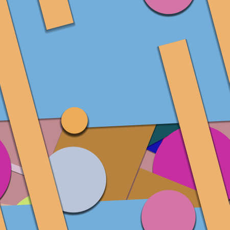 Flat material design - Creative vector trend seamless.のイラスト素材