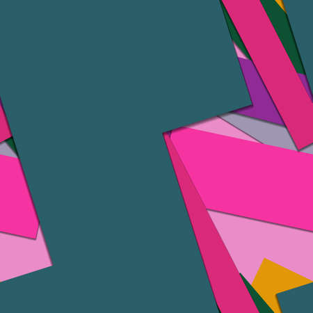 Flat material design - Creative vector trend seamless.のイラスト素材