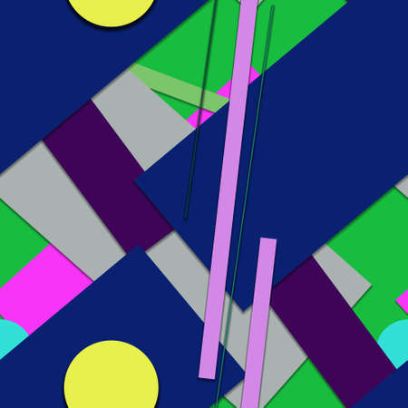 Flat material design - Creative vector trend seamless.のイラスト素材