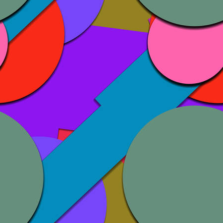 Flat material design - Creative vector trend seamless.のイラスト素材