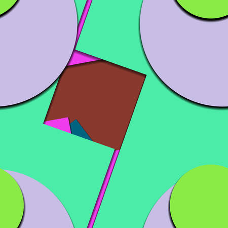 Flat material design - Creative vector trend seamless.のイラスト素材