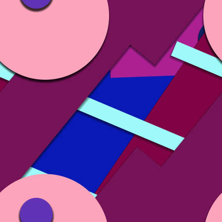 Flat material design - Creative vector trend seamless.のイラスト素材